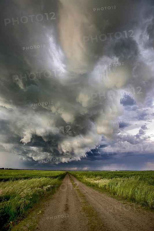 Prairie Storm Clouds Canada Saskatchewan Dramatic Summer