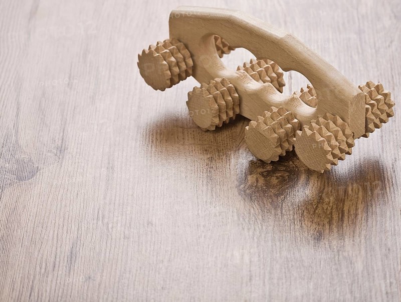 One wooden massager