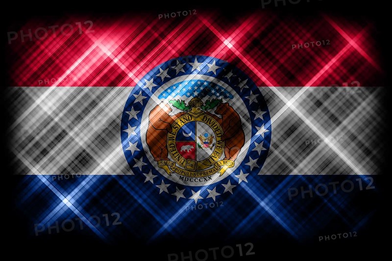 Missouri state flag, Missouri flag background modern flag