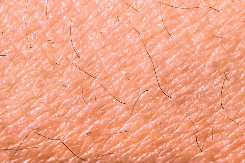 Texture of human skin. Extreme close up macro shot