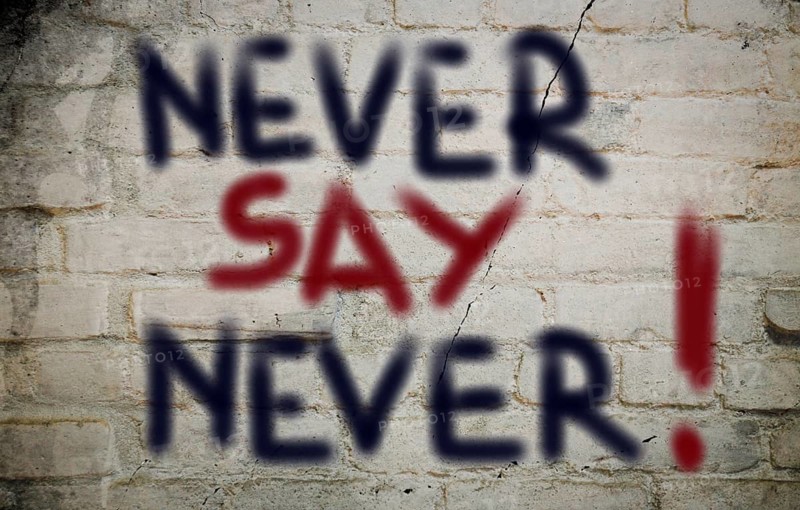 Never Say Never Concept