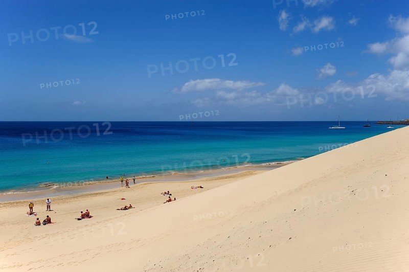Dune on the beach, Morro Jable, Playa del Matorral, Jandia Peninsula, Fuerteventura, Canary Islands, Canary Islands, Atlantic Ocean, Spain