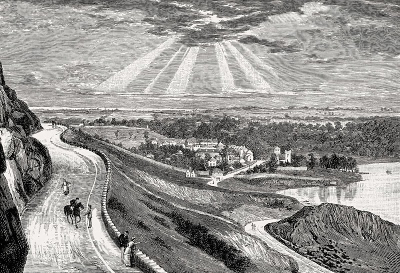 Duddingston, a former village in the east of Edinburgh, Scotland, 19th century