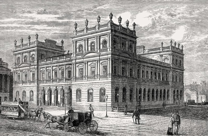 General Post Office at the East End of Princes Street, Edinburgh, Scotland, 19th century