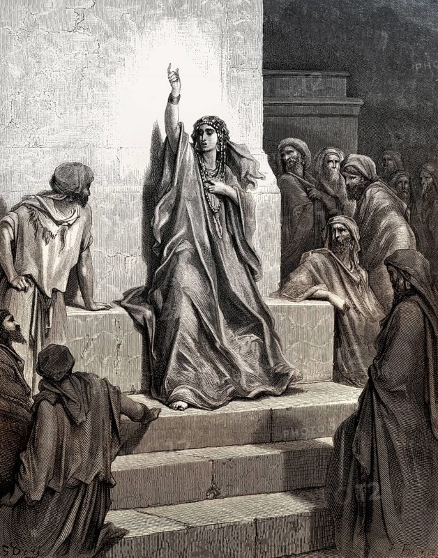 Deborah Praises Jael, Old Testament, Gustave Doré, 1863