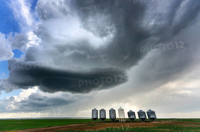 Summer Storms in the Canadian Prairies Dramatic Scenes