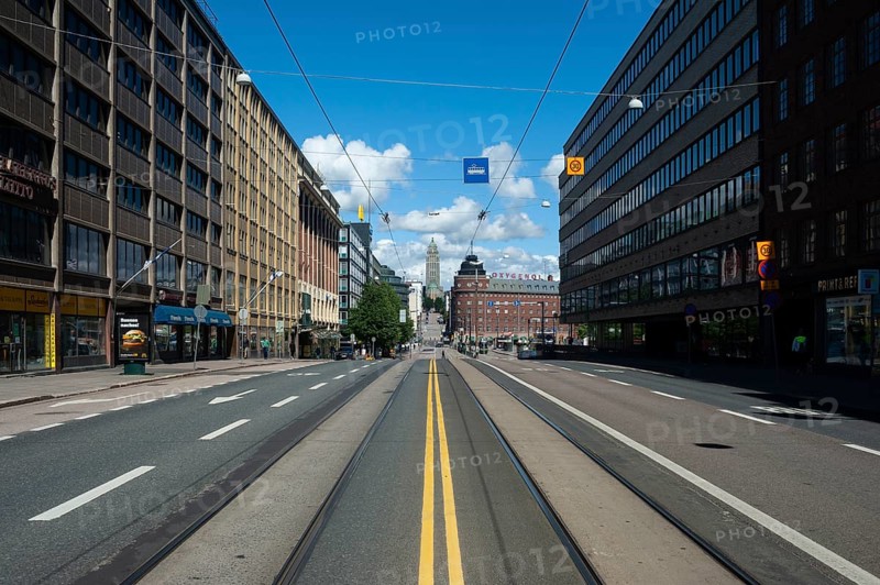 23/06/2018, Helsinki, Finland, Europe, A street scene in the Kallio neighbourhood of the Finnish capital