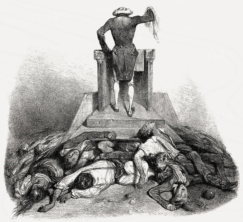 Caricature on the French Revolution of 1830