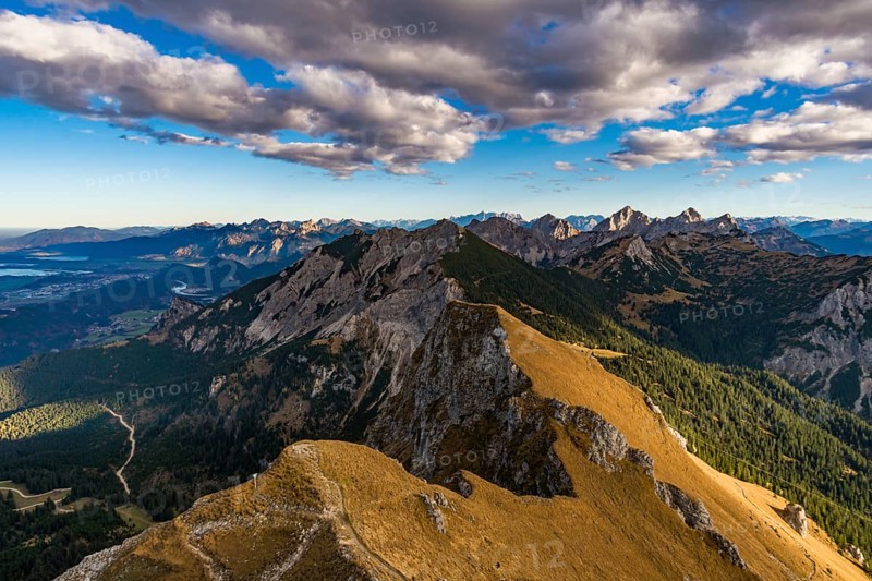 Beautiful mountain tour to the Aggenstein at sunset in the Tannheimer Tal