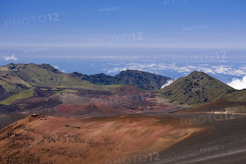 Crater of the Haleakala volcano, Maui, Hawaii, USA