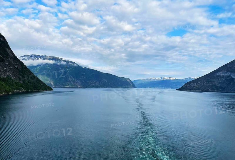 The Nordfjord on the Way to Nordfjordeid in Norway, Scandinavia