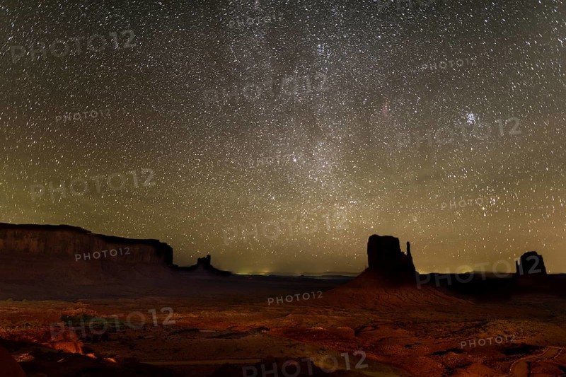 Monument Valley View with stars