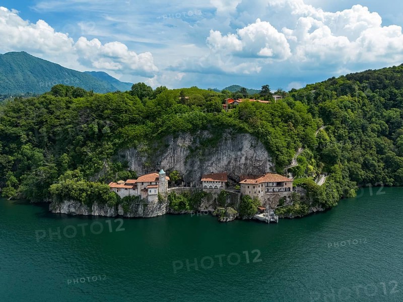 View of the hermitage of Santa Caterina del Sasso