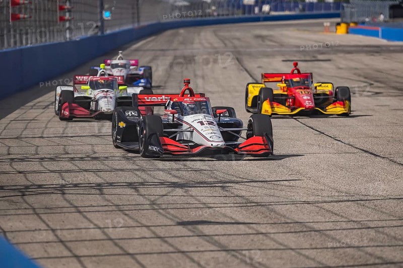 NTT INDYCAR SERIES driver, WILL POWER (12) (AUS) of Toowoomba, Australia races through the turns during the Hy-Vee Milwaukee Mile 250's at The Milwaukee Mile in West Allis, WI, West Allis, United States of America