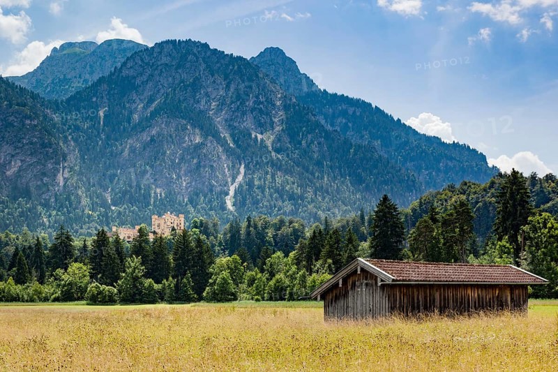 An image of the palace Hohenschwangau in Bavaria Germany