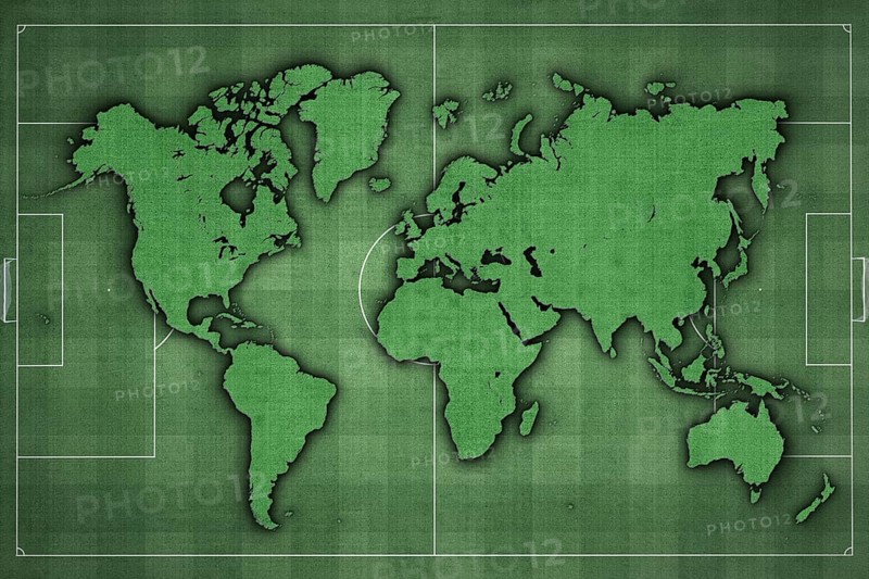 World map Soccer Field, Green Grass, Football World, sport background