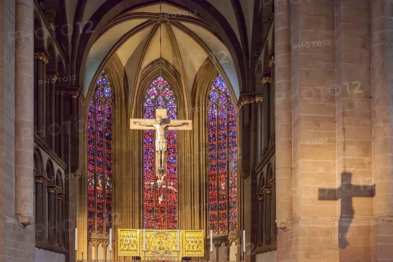 Copy of the Minden Cross, Minden Cathedral, Minden, North Rhine-Westphalia, Germany
