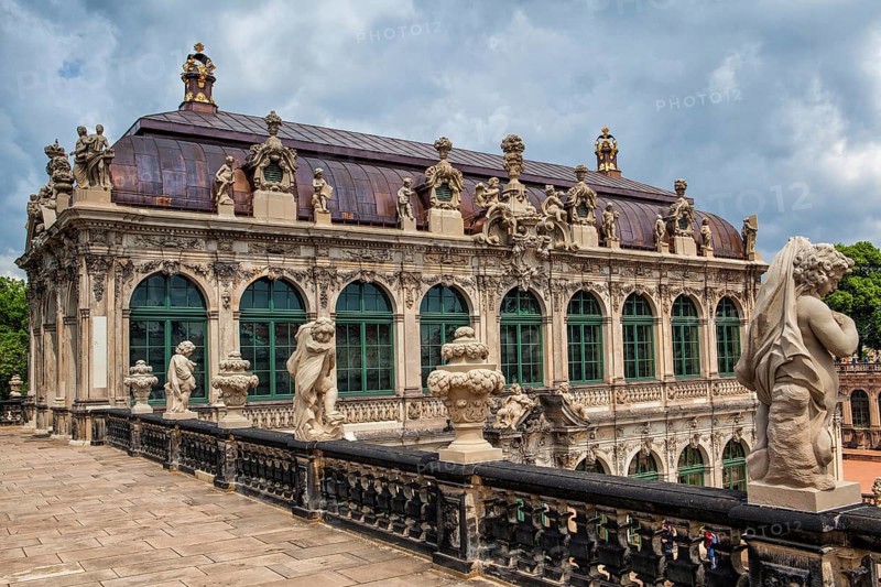 The Zwinger - palace in Dresden, eastern Germany, built in Rococo style