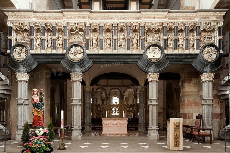 Lettner, donated by the Hackeney family, west side total, St., Sankt, Saint