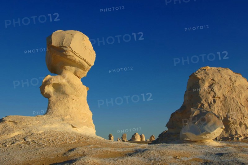 Egypt, White Desert, bizarre sandstone cliffs, Middle East