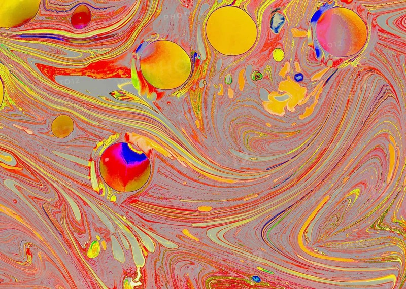 Traditional Ottoman Turkish abstract marbling art patterns as background