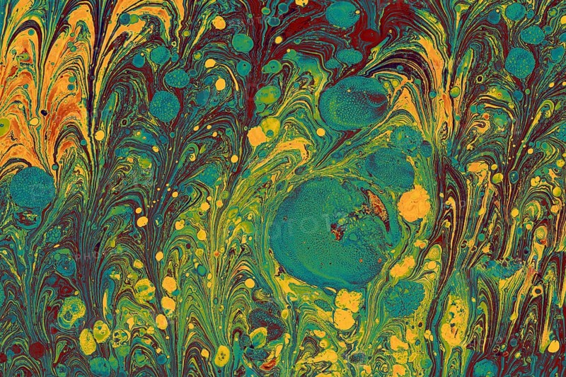 Marbling art patterns as abstract colorful background