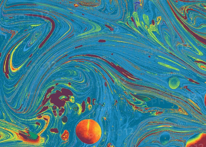 Traditional Ottoman Turkish abstract marbling art patterns as background