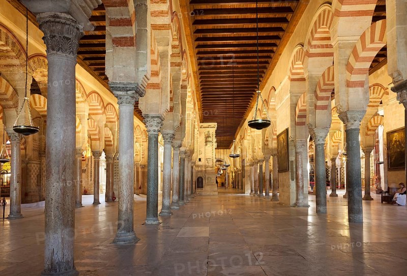 Inside the Mosque-cathedral of Cordoba, Andalucia, Spain