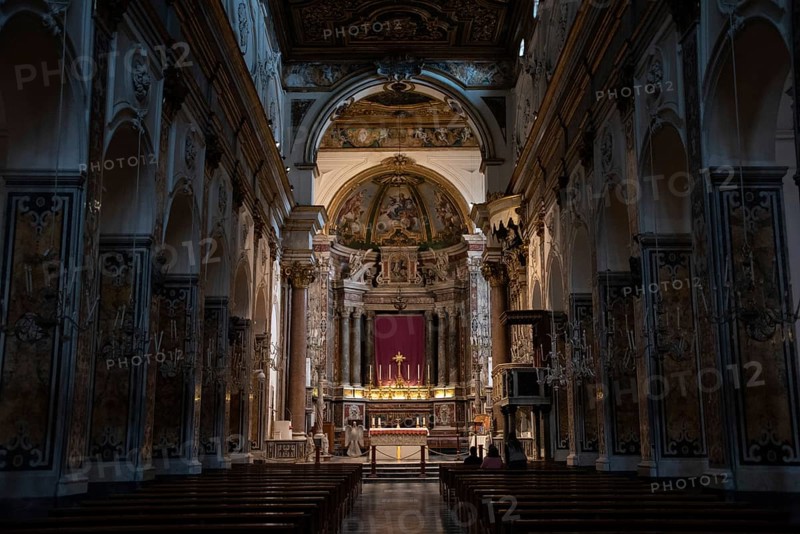 AMALFI, ITALY, APRIL 31 2022, Presbytery of the St. Andrew cathedral in Amalfi, Italy