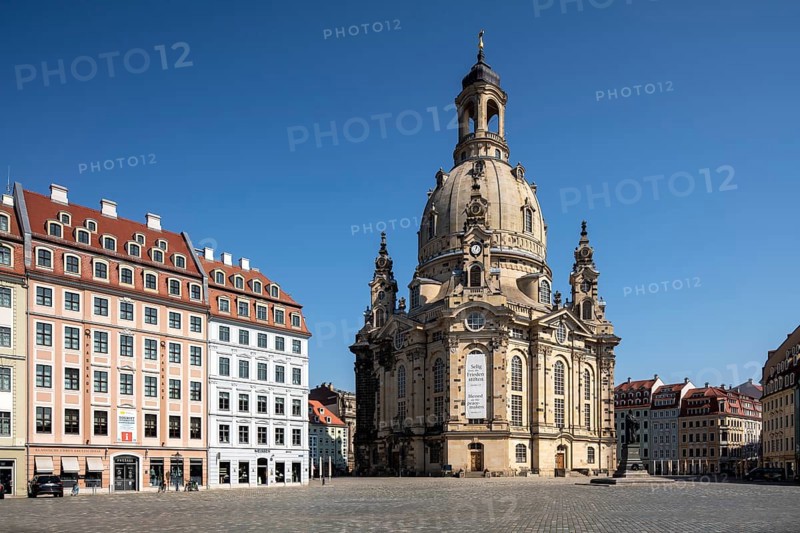 Dresden, Neumarkt with rebuilt Church of Our Lady
