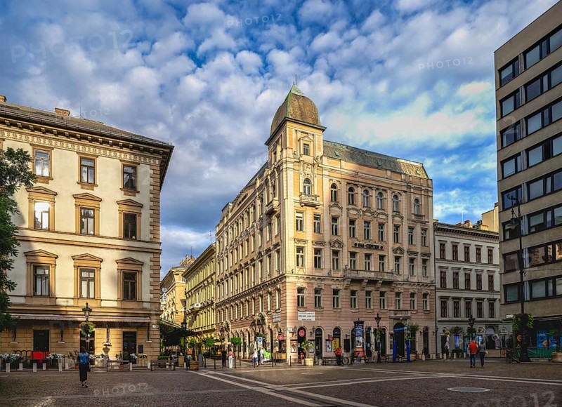 Streets of the old town of Budapest, Hungary, Budapest, Hungary