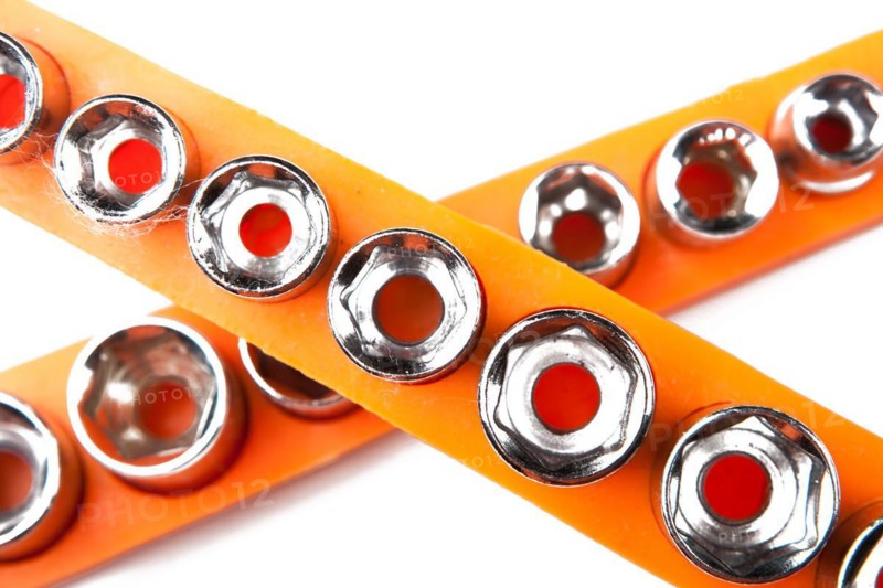 Hex socket set isolated on white background