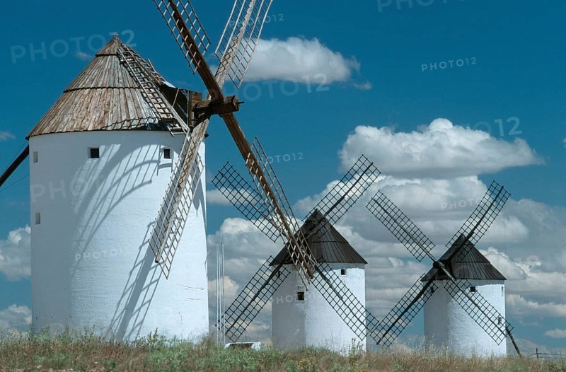 Don Quixote Windmills, Mota del Cuervo, La Mancha, Spain