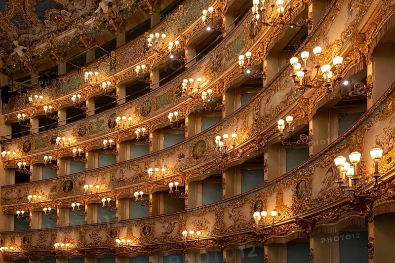 Interior view, theatre, Teatro La Fenice, Venice, Veneto, Italy