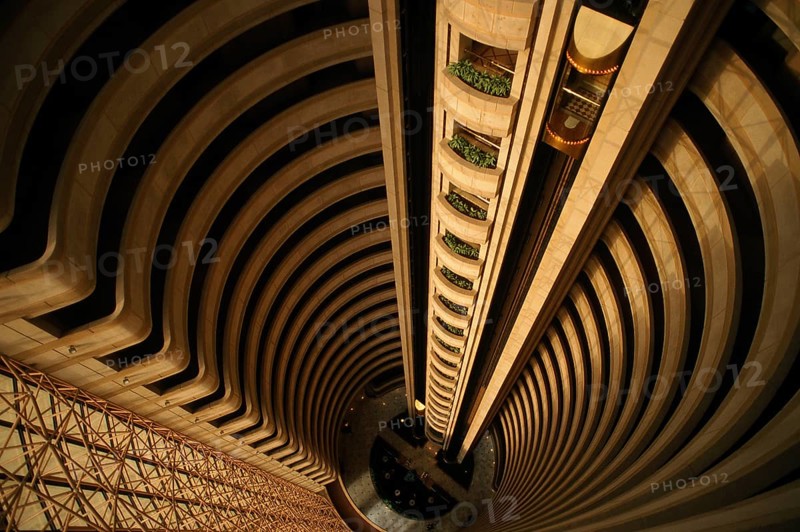 Lobby and lift at the Hyatt Hotel, Santiago de Chile, Chile