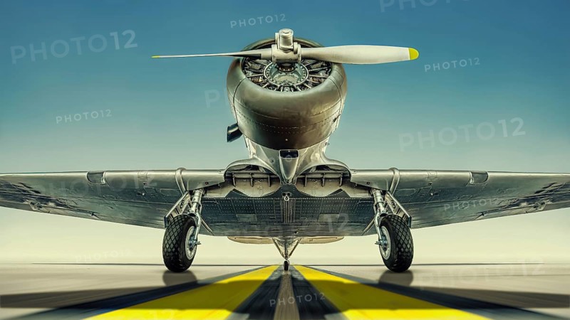 historical aircraft on a runway