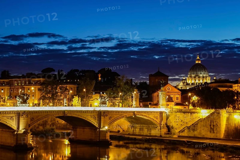 Rome, Italy - June 11, 2012: The eternal city of Rome, Roman streets and buildings, modern and ancient architecture of Rome