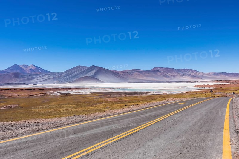 Atacama Desert, Chile. Salar Aguas Calientes. Lake Tuyacto. South America