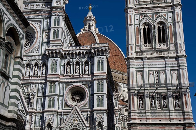 The façade of Florence Cathedral, Tuscany, Italy Florence, Italy