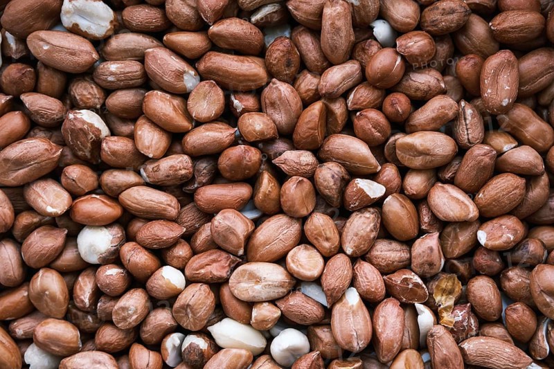 A Background Image Of Raw Peanuts