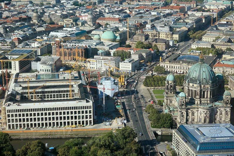 Construction site Berlin Palace Humboldt Forum, Berlin Cathedral