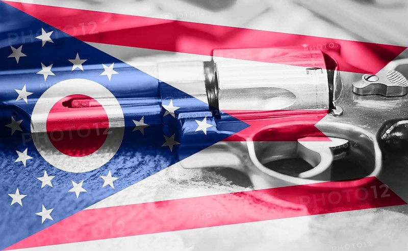 Ohio flag (U.S. state) Gun Control USA. United States Gun Laws