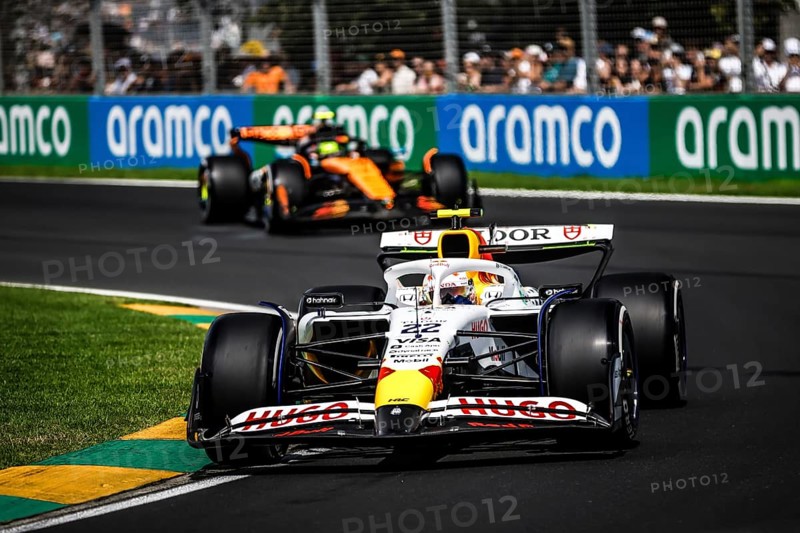 Yuki Tsunoda of Japan drives the Visa Cash App Racing Bulls F1 Team VCARB 02 during third practice in the 2025 Australian Grand Prix at Albert Park in Melbourne, Australia