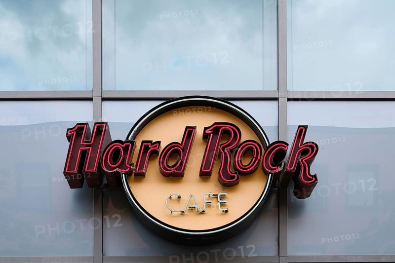 Hard Rock Café brand lettering, Cologne, Germany