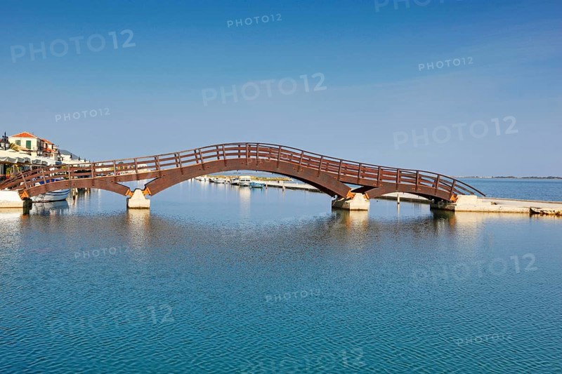 A bridge in the city of Lefkada, Greece