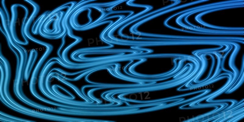 Neon Glow blue lines on a dark background, Glowing background