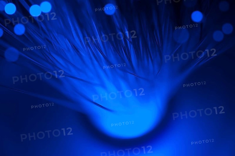 Blurry background with optical fibers