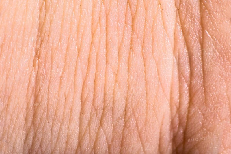 Schließ die menschliche Haut. Macro Epidermis
