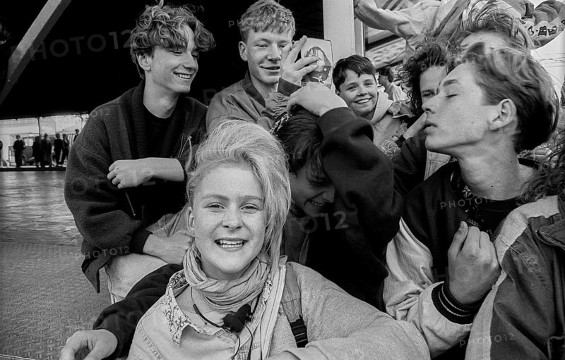 Germany, Berlin, 22 May 1991, Young people, Spring festival in Marzahn