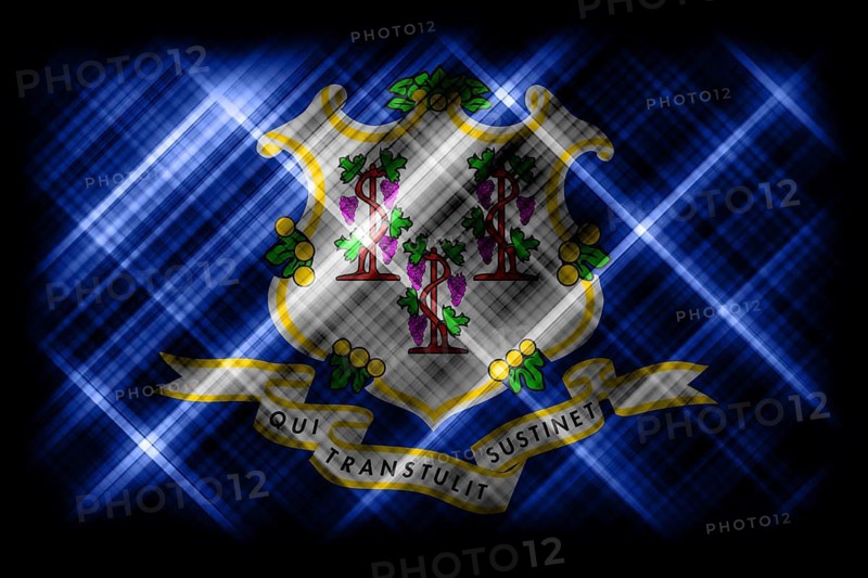 Connecticut state flag, Connecticut flag background modern flag
